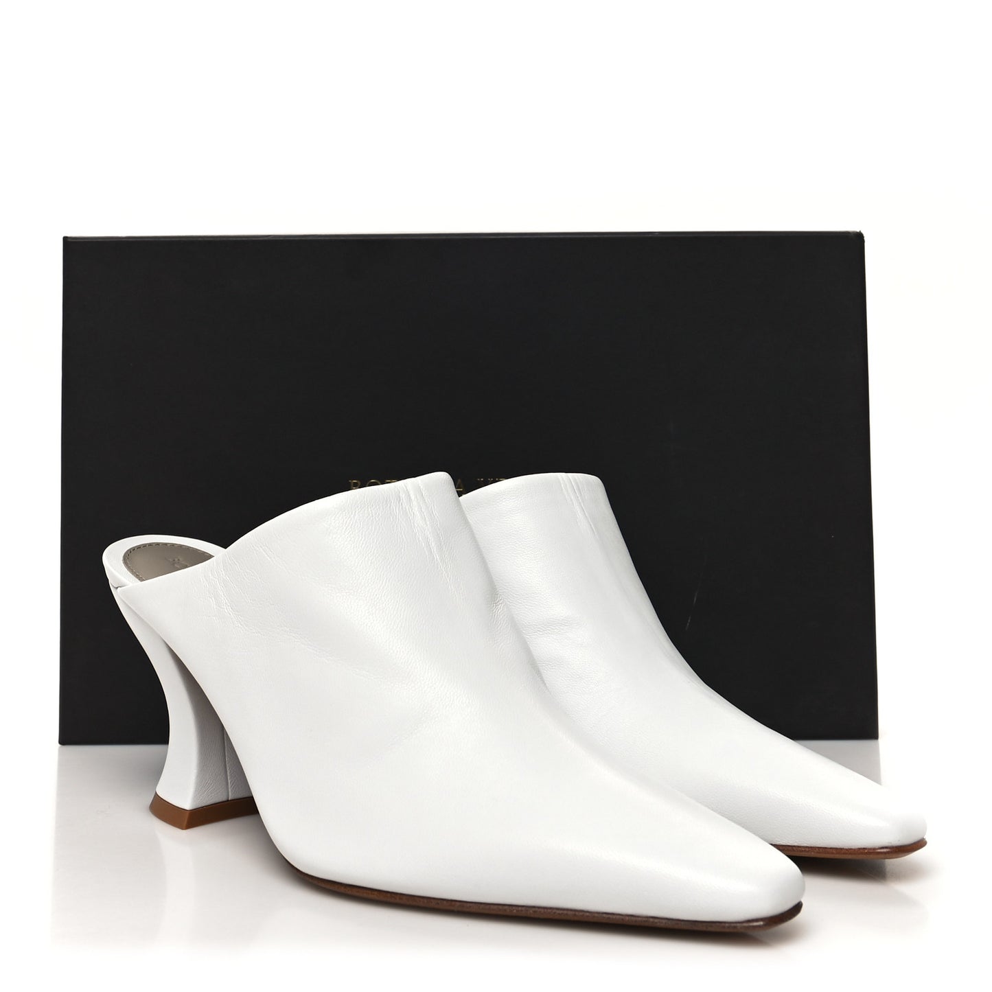 Lambskin Mules 38.5 Optic White