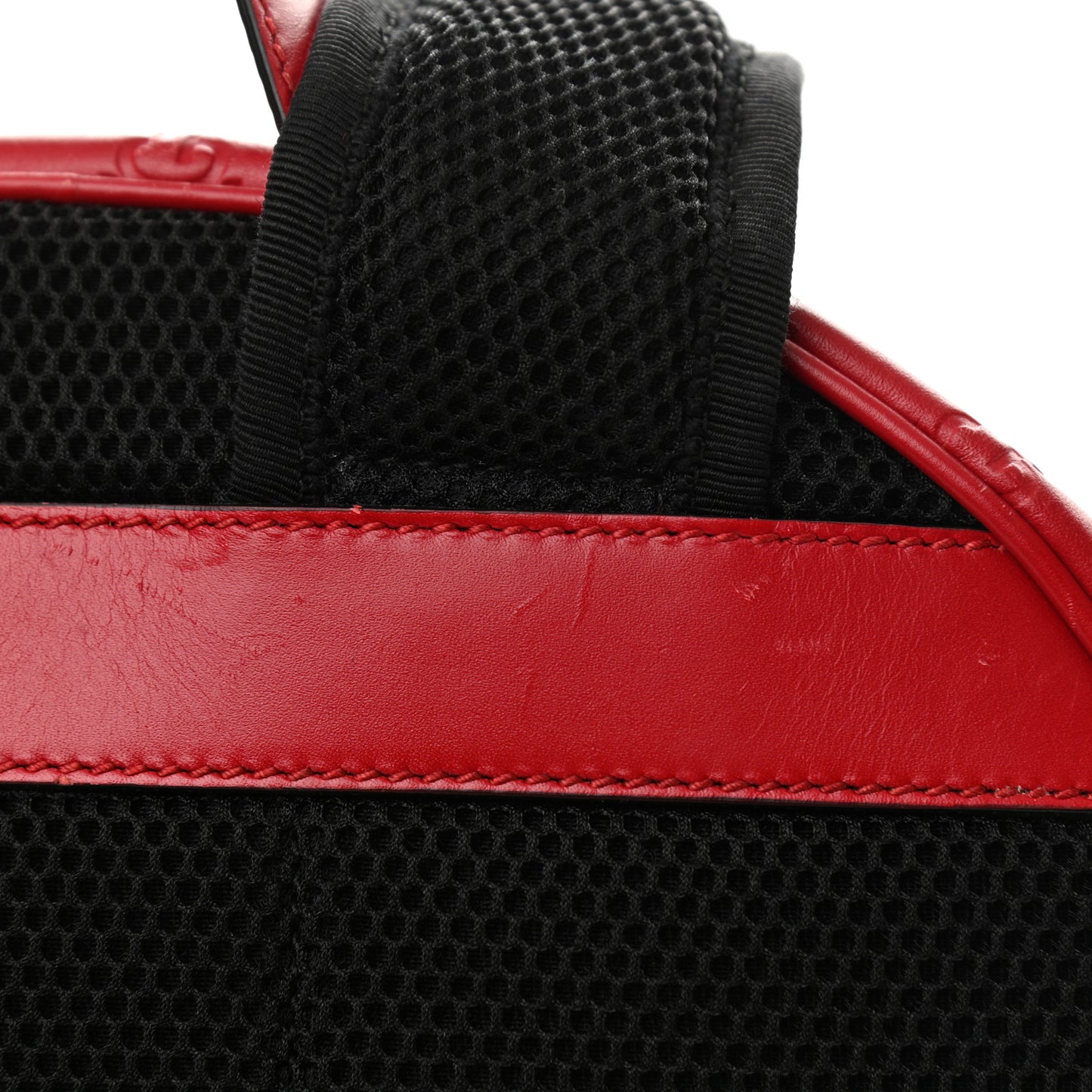 Guccissima Signature Day Backpack Hibiscus Red