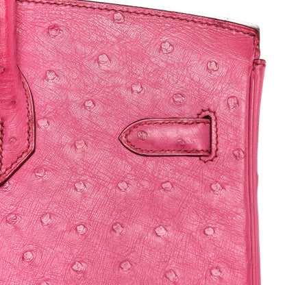 Hermes Ostrich Birkin 35 Fuchsia 14 of 35