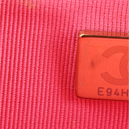 Chanel Caviar Quilted Wallet on Chain WOC Dark Pink 8 of 11