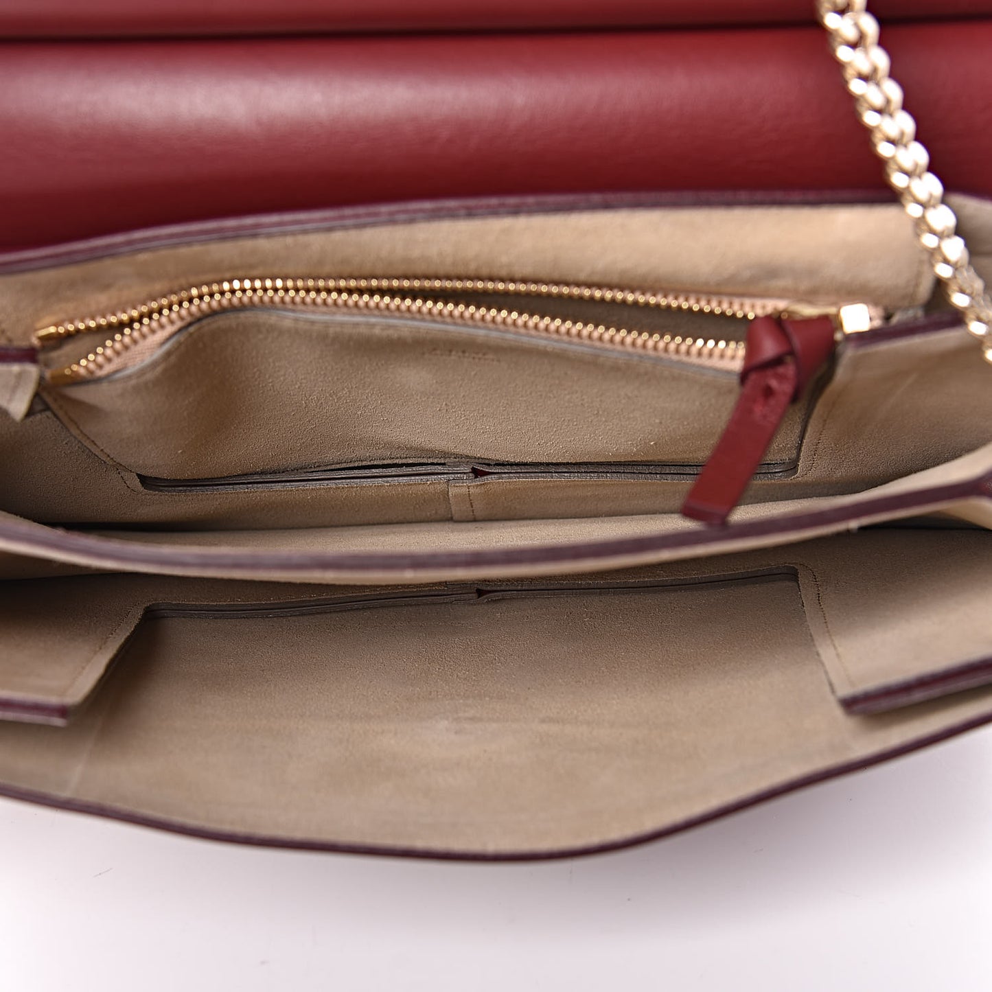 Calfskin Suede Medium Faye Shoulder Bag Plum Purple