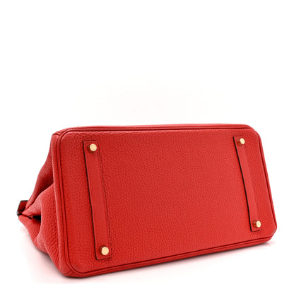 Hermes Togo BIRKIN 35 Rouge Casaque 4 of 17