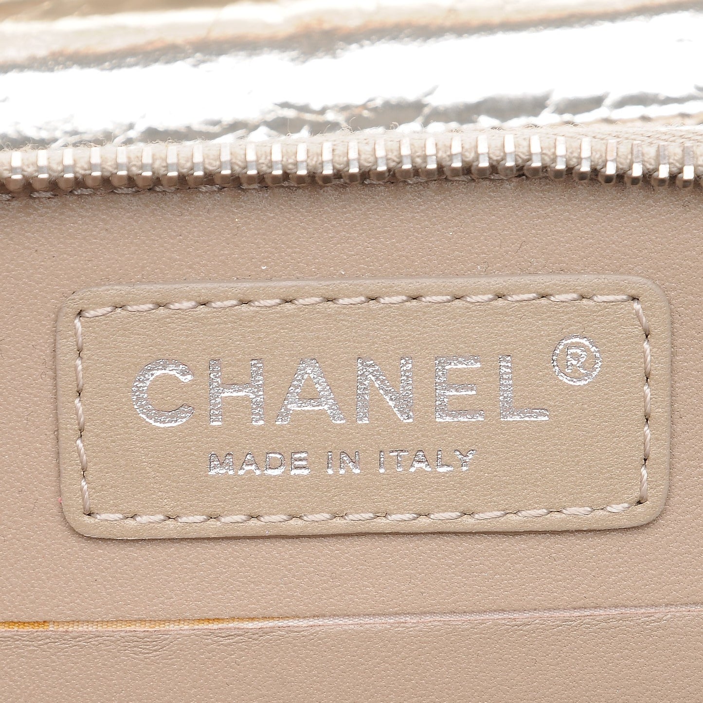 Crackled Aged Calfskin Mini Crossbody Flap Gold