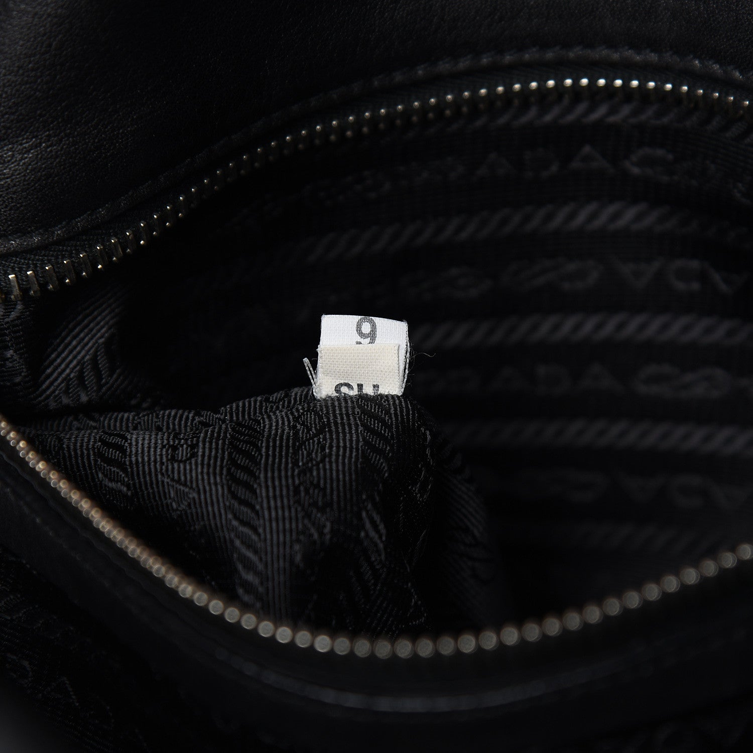 Prada Soft Calfskin Tessuto Nylon Shoulder Bag Black 7 of 13