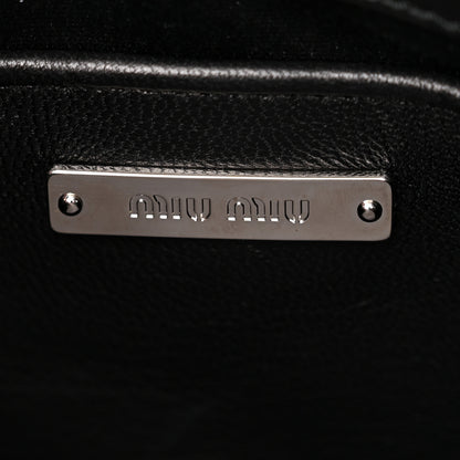 Miu Miu Nappa Matelasse Top Handle Bag Black 6 of 10