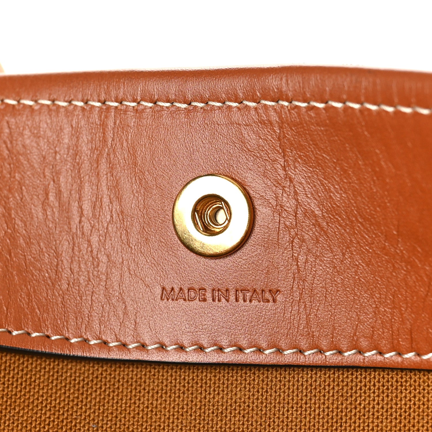 Celine Triomphe Canvas Medium Cabas Bag Tan 6 of 9