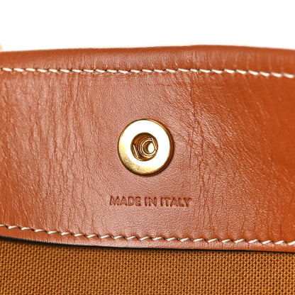 Celine Triomphe Canvas Medium Cabas Bag Tan 6 of 9