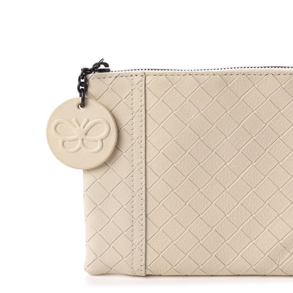 Bottega Veneta Calfskin Intrecciomirage Butterfly Cosmetic Pouch Colonial 8 of 9