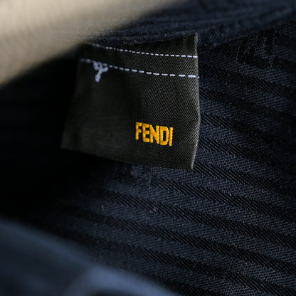 Fendi Vitello Elite Colorblock Regular 2Jours Tote Lavagna Lago Oceano 8 of 11