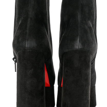Christian Louboutin Veau Velours Izamayeah 130 Platform Boots 39.5 Black 8 of 9