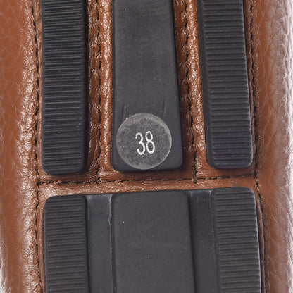 Gucci Cellarius Soft Interlocking G Driver Loafers 38 Brown 7 of 10