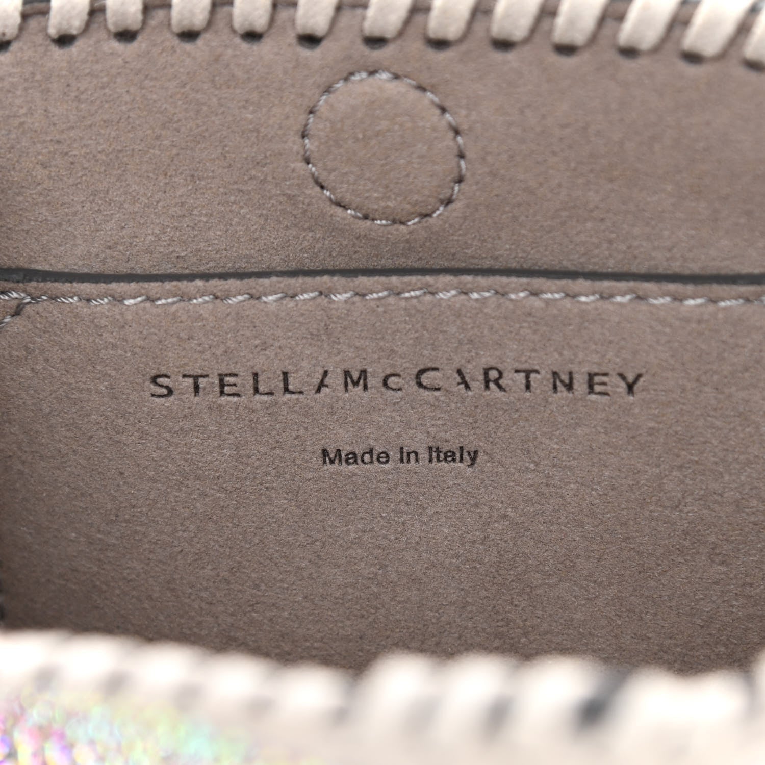 Stella McCartney Crystal Mini Allover Hotfix Shoulder Bag Iridescent 6 of 8