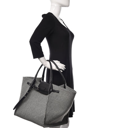 Celine Tweed Smooth Calfskin Medium Big Bag Black 2 of 14