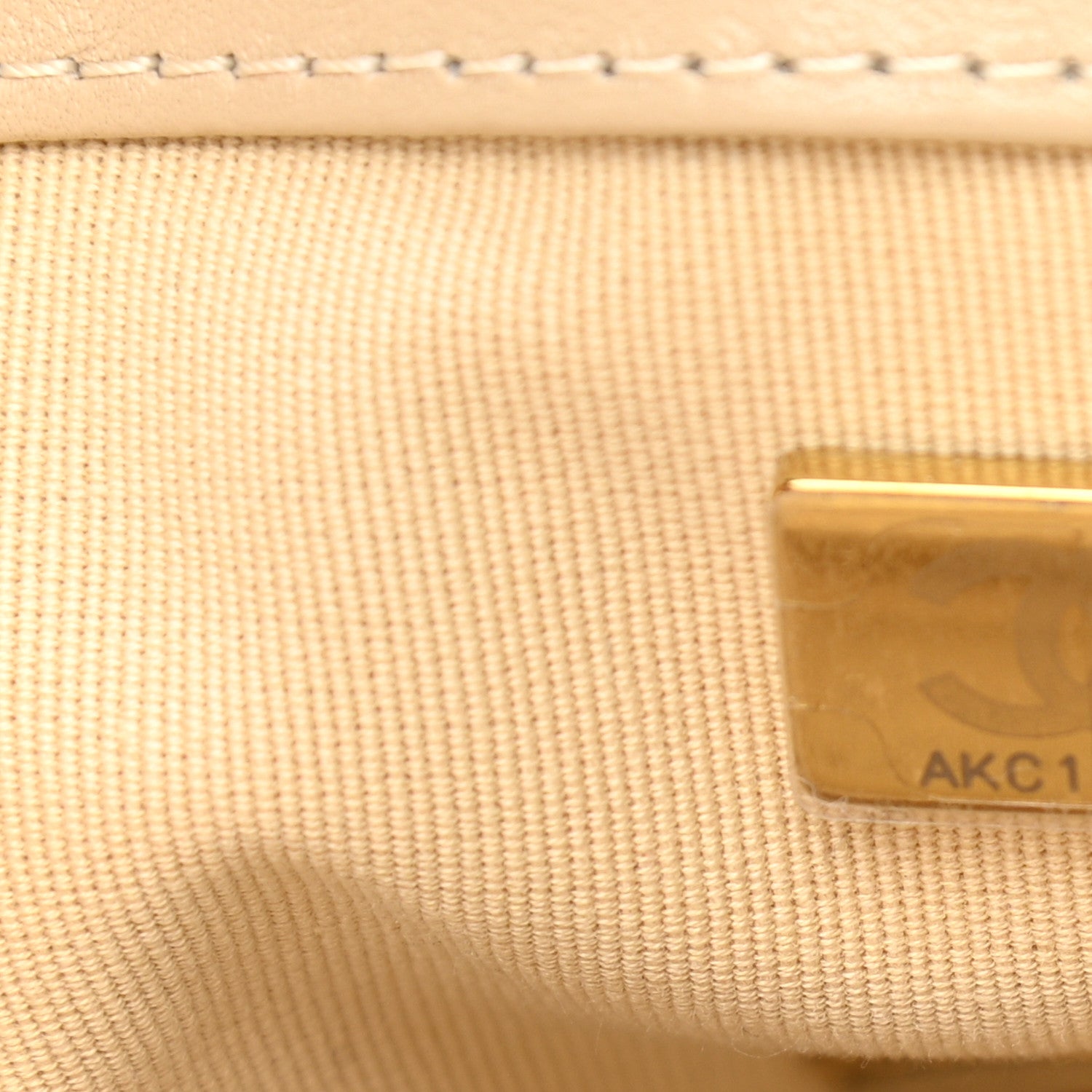 Chanel Shiny Goatskin Quilted Medium Chanel 19 Flap Beige 7 of 10
