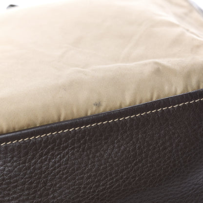Prada Nylon Tessuto Vitello Daino Hobo Cammello Caffe 9 of 18