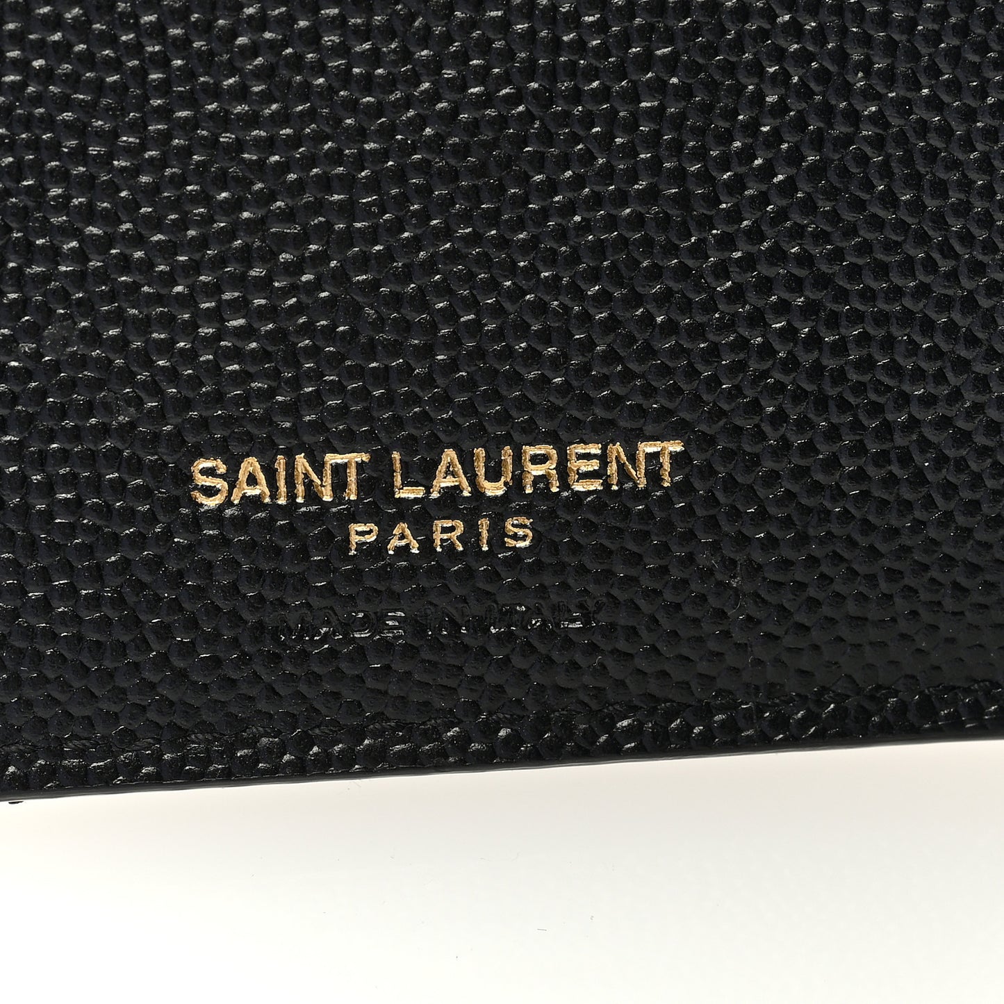 Grain De Poudre Matelasse Chevron Monogram Zipped Two-Part Wallet Black