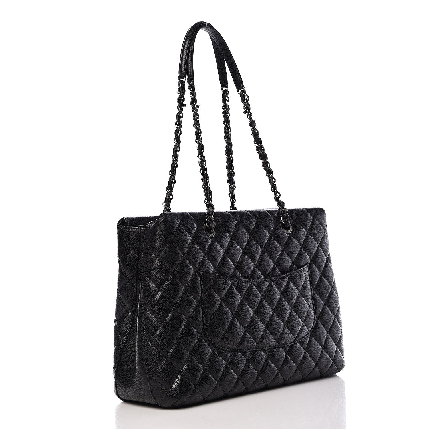 Chanel Caviar Quilted City Shopping Tote Black 3 of 16