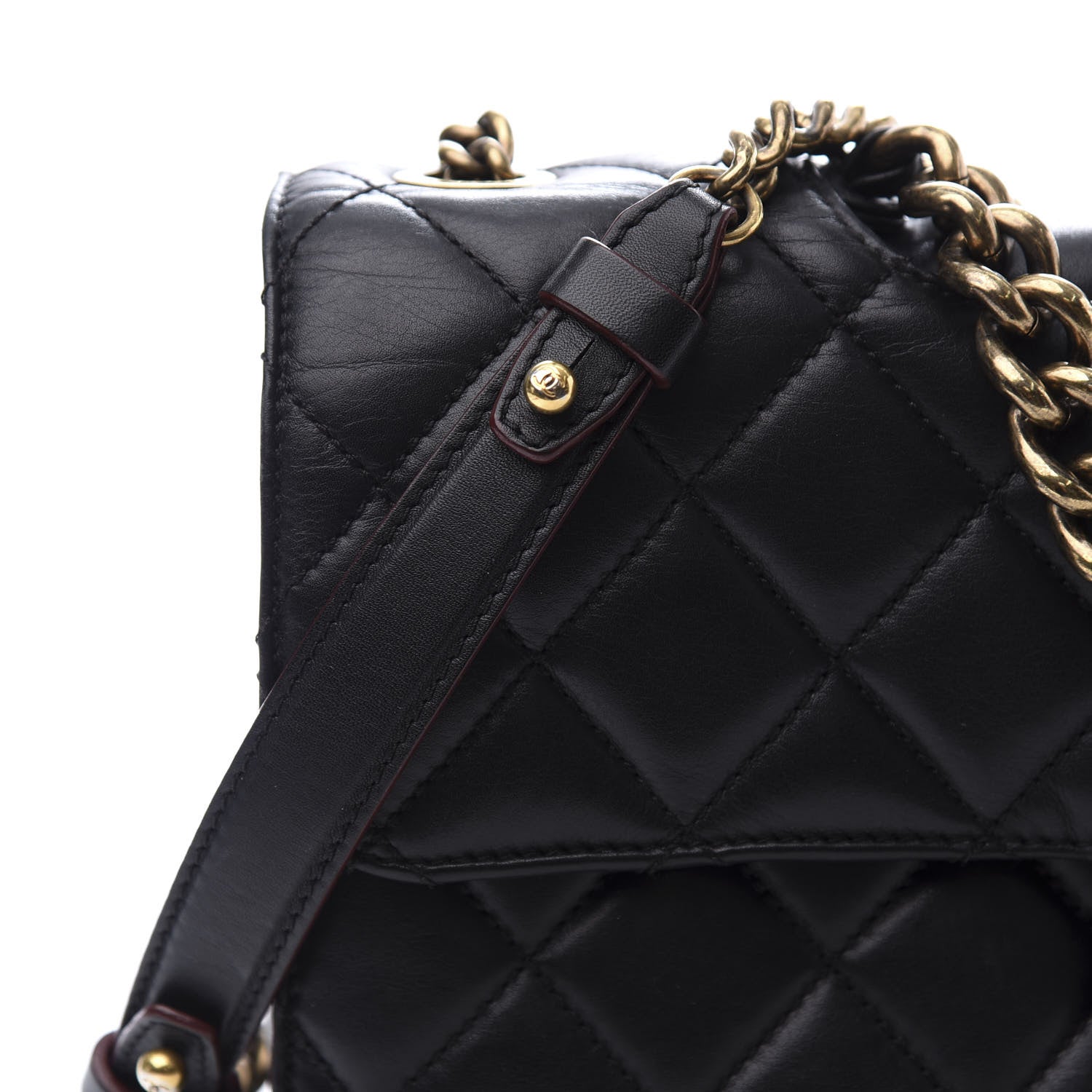 Chanel Calfskin Quilted Large Perfect Edge Flap Black 10 of 11