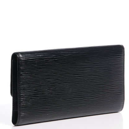 Louis Vuitton Epi Porte Tresor International Wallet Black 3 of 8