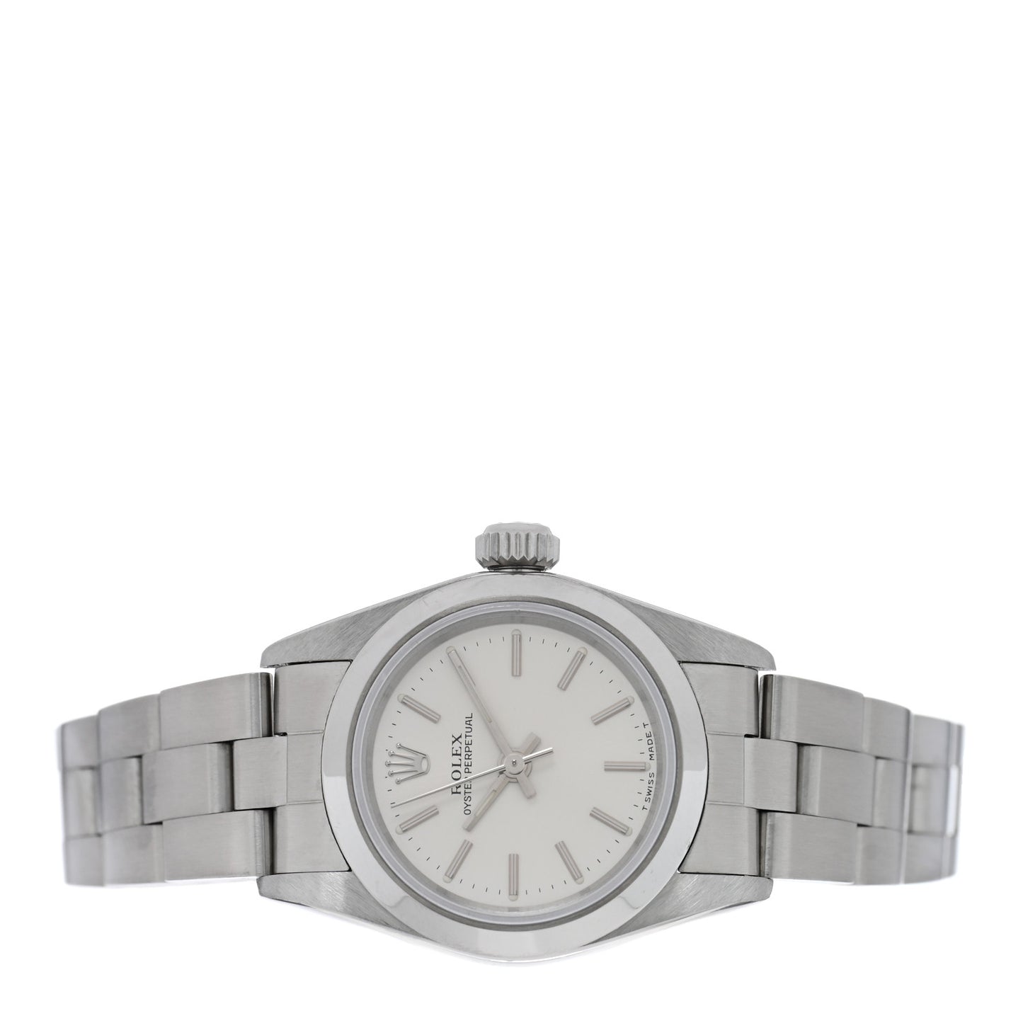Stainless Steel 24mm Oyster Perpetual Watch Silver 67180