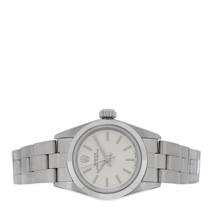 Rolex Stainless Steel 24mm Oyster Perpetual Watch Silver 67180 2 of 5