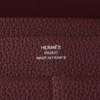 Hermes Togo Dogon Duo Wallet Bordeaux 9 of 13