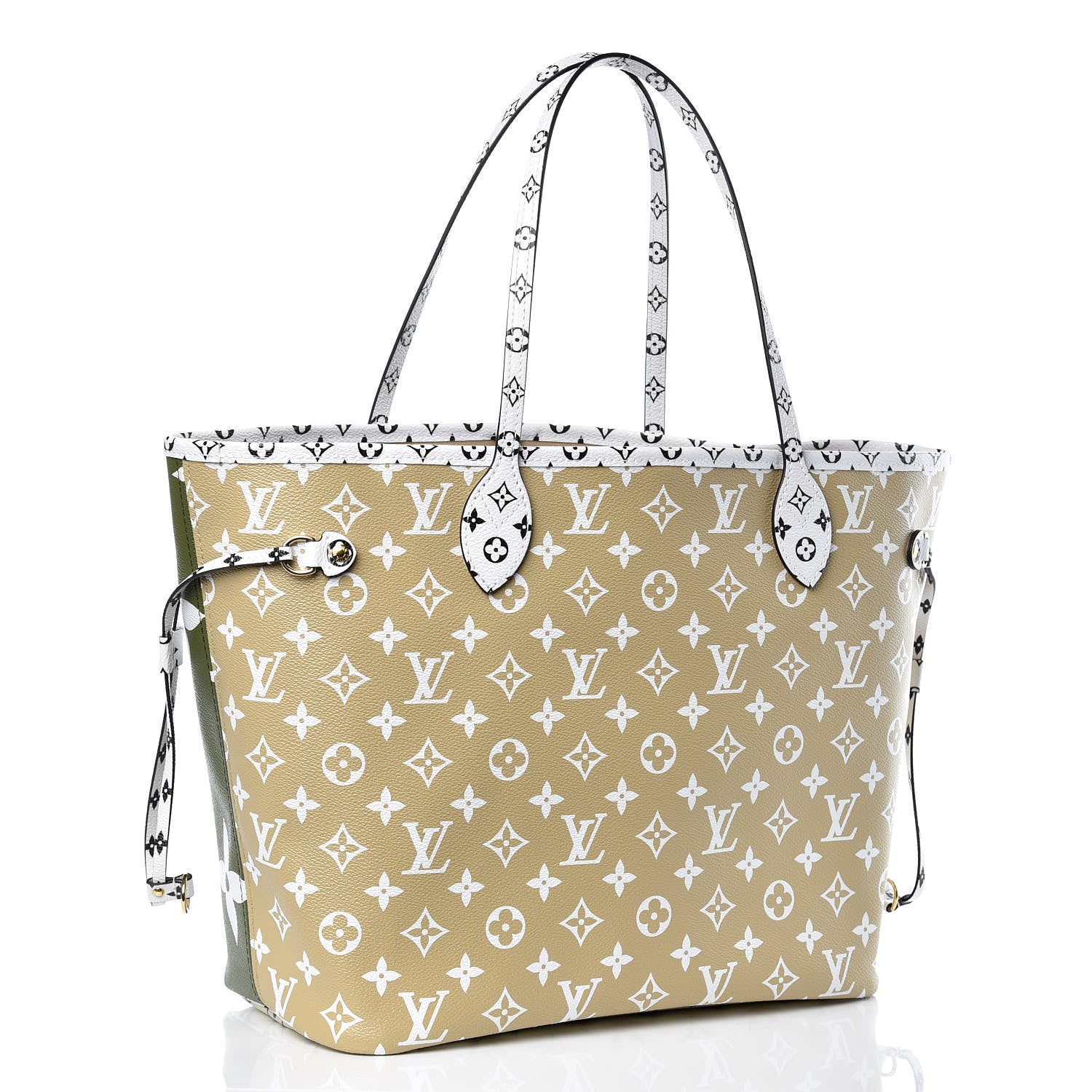 Louis Vuitton Monogram Giant Neverfull MM Kaki 4 of 10