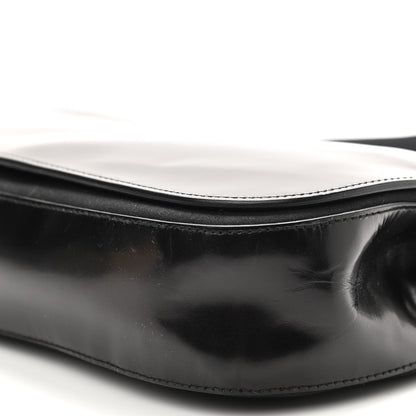 Prada Calfskin Nylon Shoulder Bag Black 10 of 10