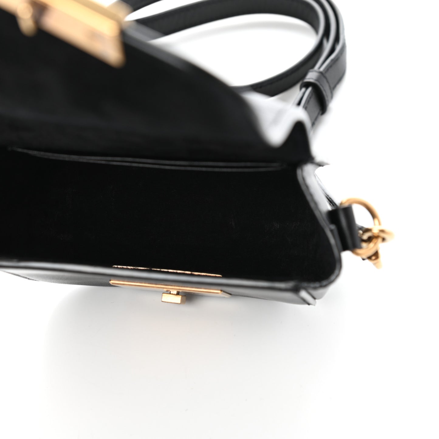Calfskin Mini Betty Satchel Black