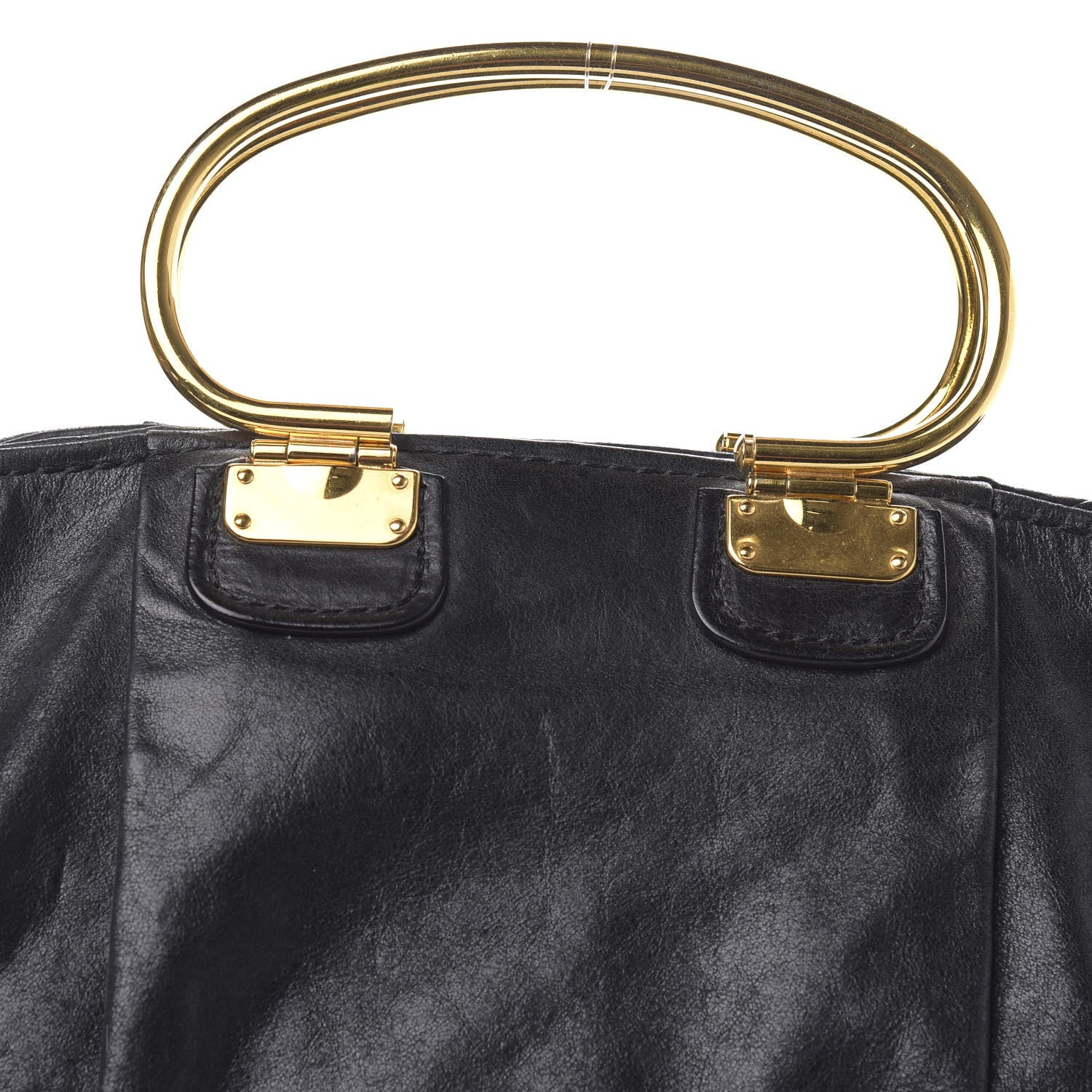 Miu Miu Vitello Vintage Tote Black 10 of 10