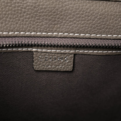 Celine Drummed Calfskin Nano Luggage Souris 6 of 17