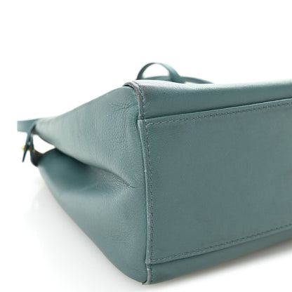Fendi Nappa Mini Peekaboo Iconic Satchel Pound 9 of 13