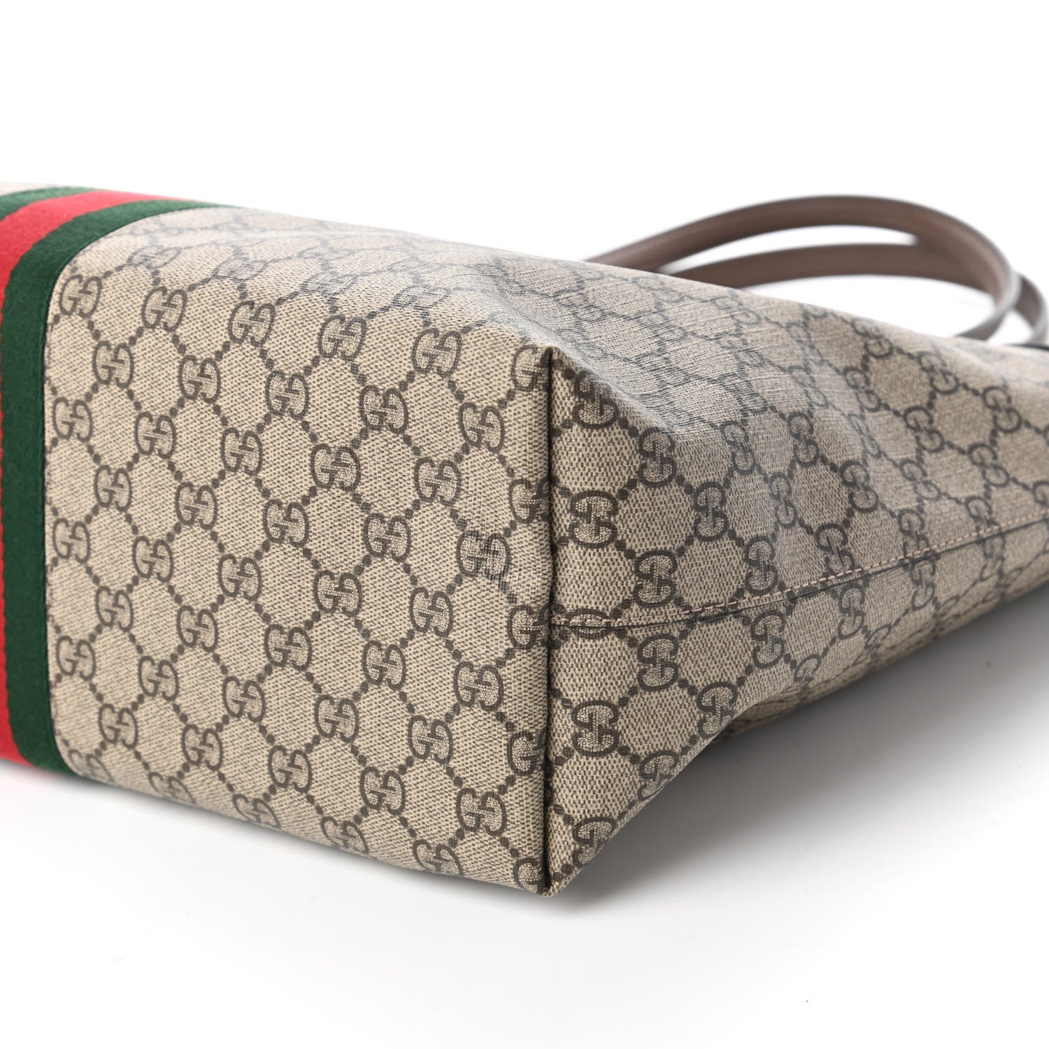 Gucci GG Supreme Monogram Medium Ophidia Shopping Tote Brown 7 of 10