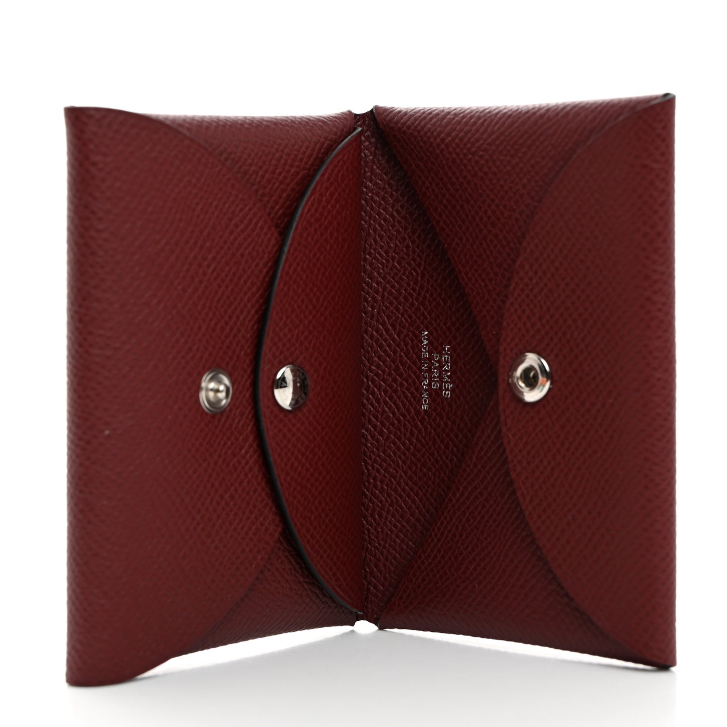 Epsom Calvi Duo Card Case Rouge H