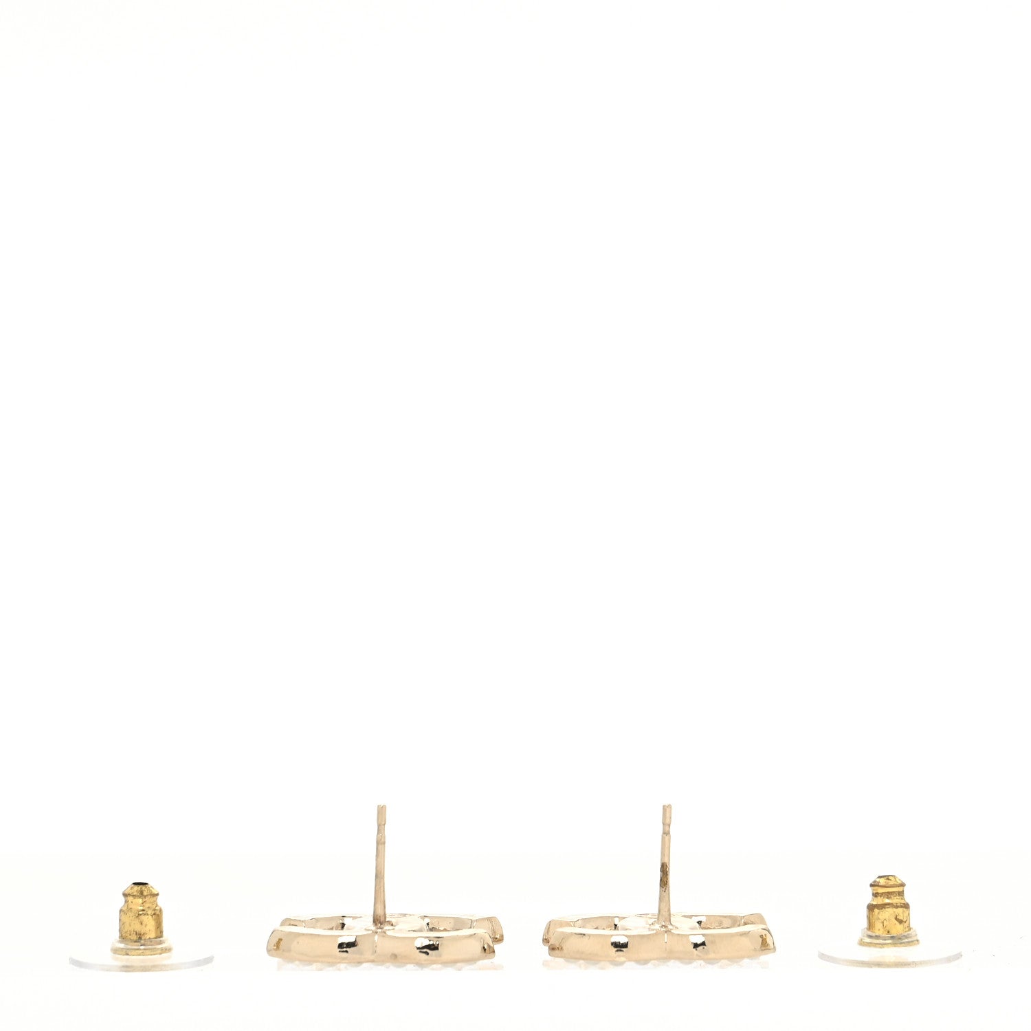 Chanel Pearl CC Earrings Gold 3 of 4