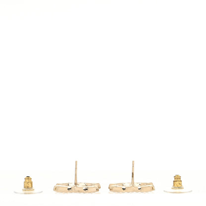 Chanel Pearl CC Earrings Gold 3 of 4