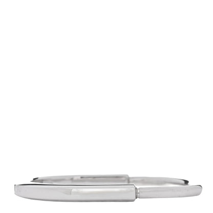 Tiffany 18K White Gold Tiffany Lock Bangle Bracelet 1 of 3