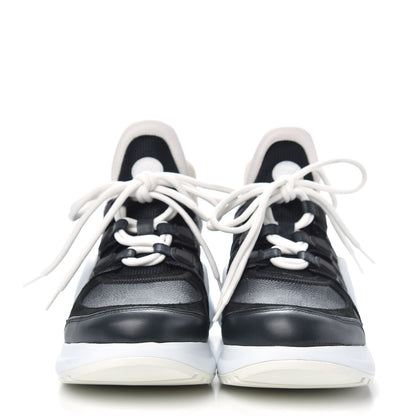 Louis Vuitton Calfskin Technical Nylon Damier Graphite LV Archlight Sneakers 39 Black White 2 of 9