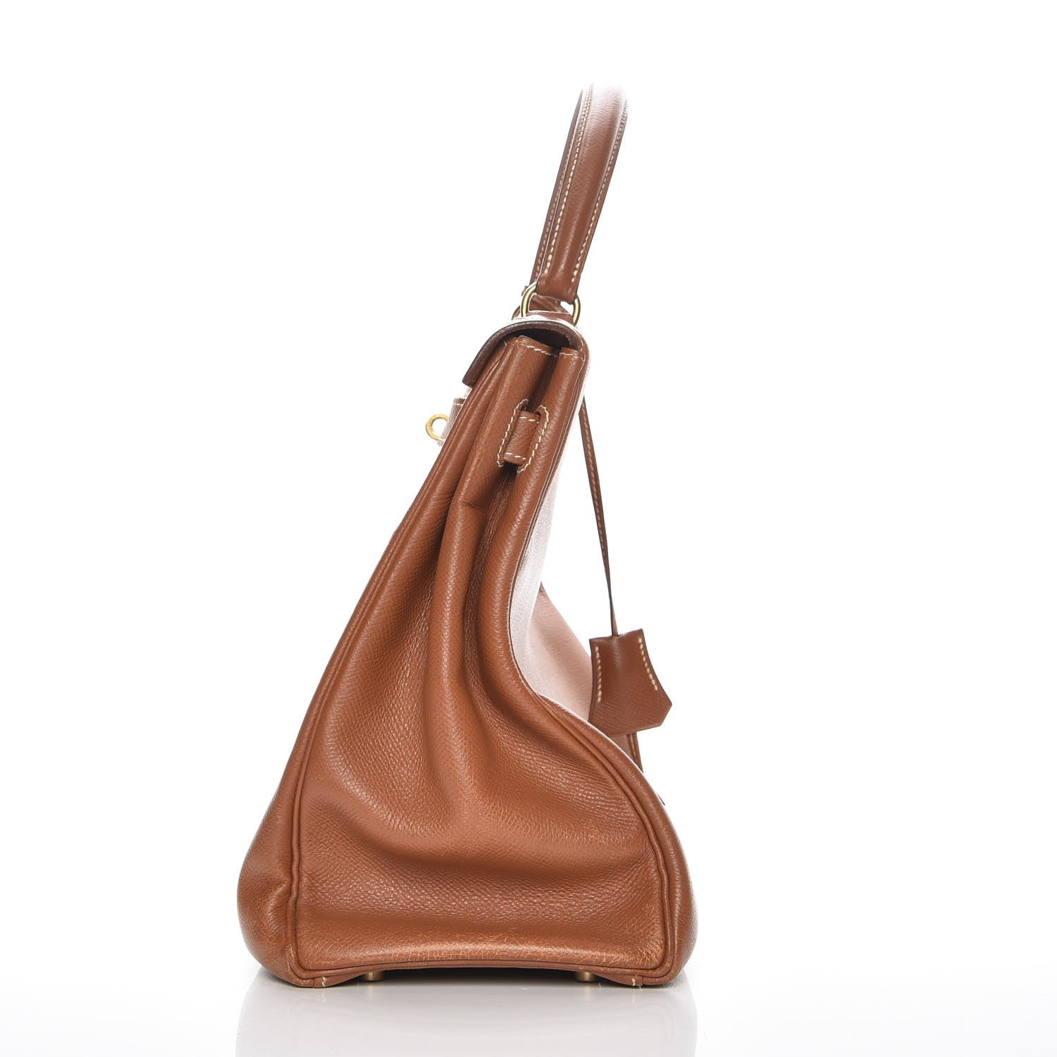 Hermes Courchevel Kelly Retourne 35 Gold 34 of 34