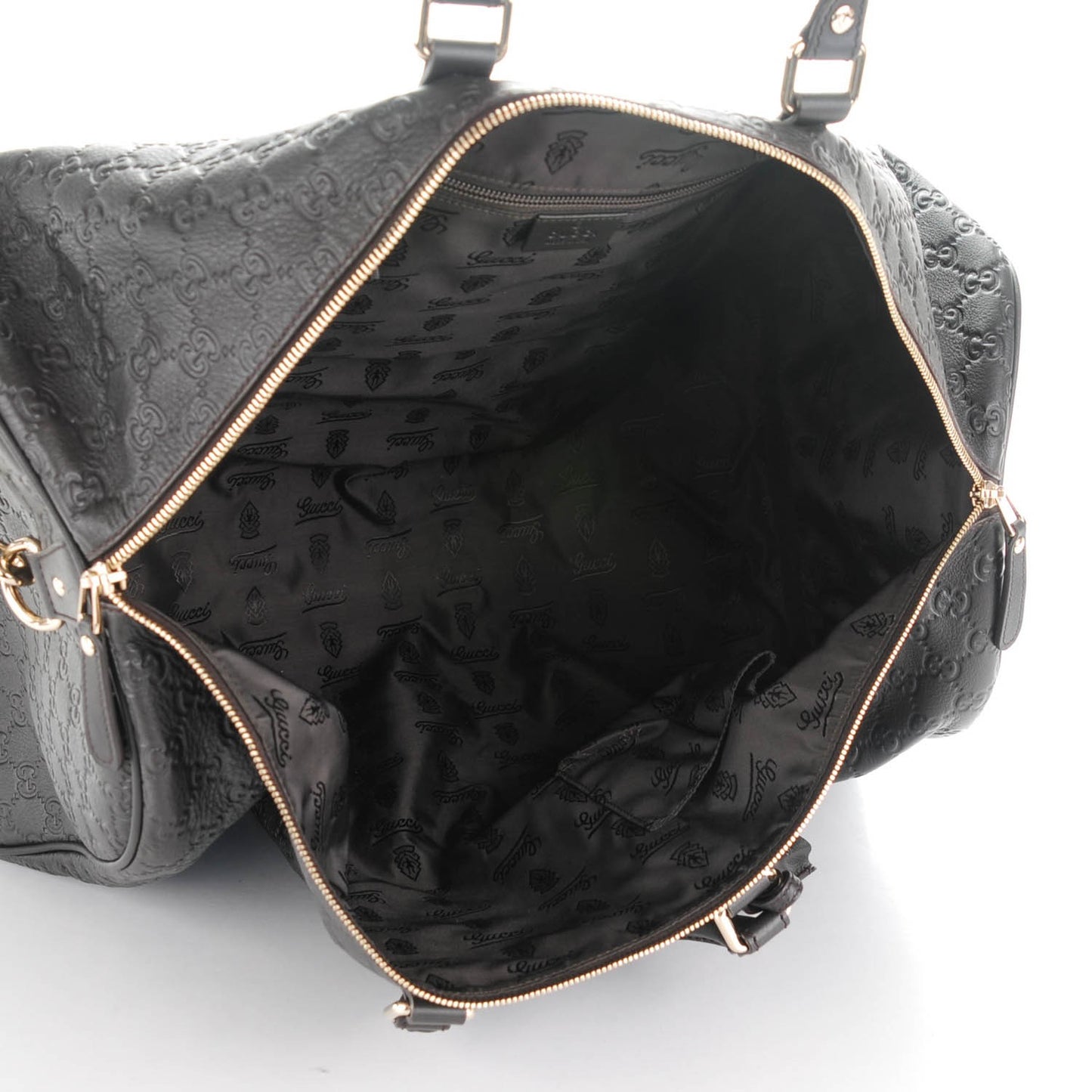 Guccissima Large Carry On Duffle Chocolate
