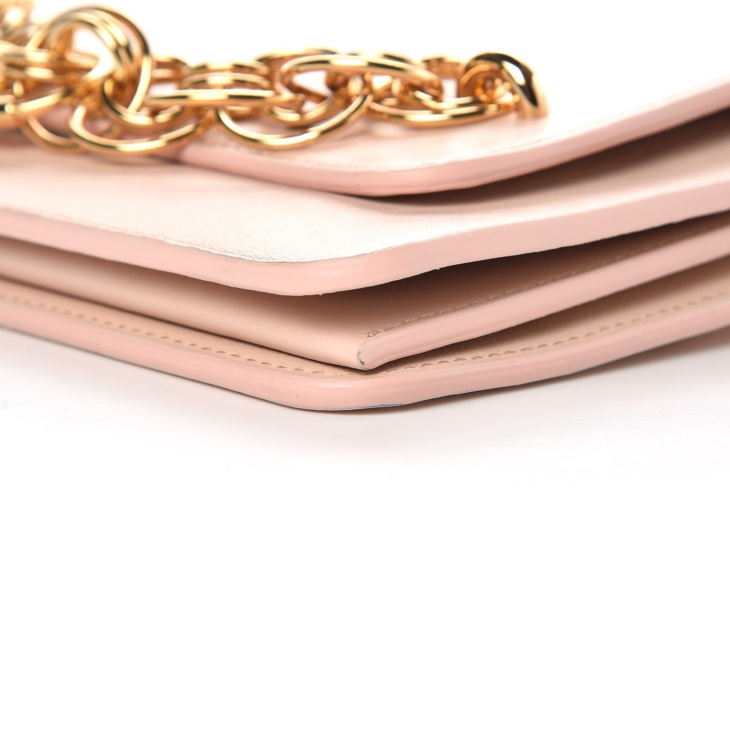 Chloe Smooth Calfskin Drew Bijou Clutch Cement Pink 9 of 9