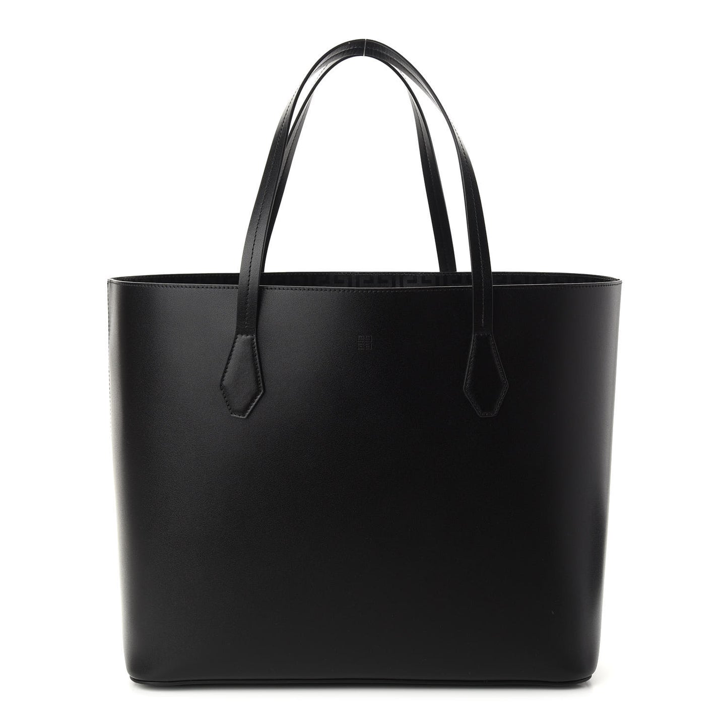 Smooth Calfskin Wing Shopping Bag Black
