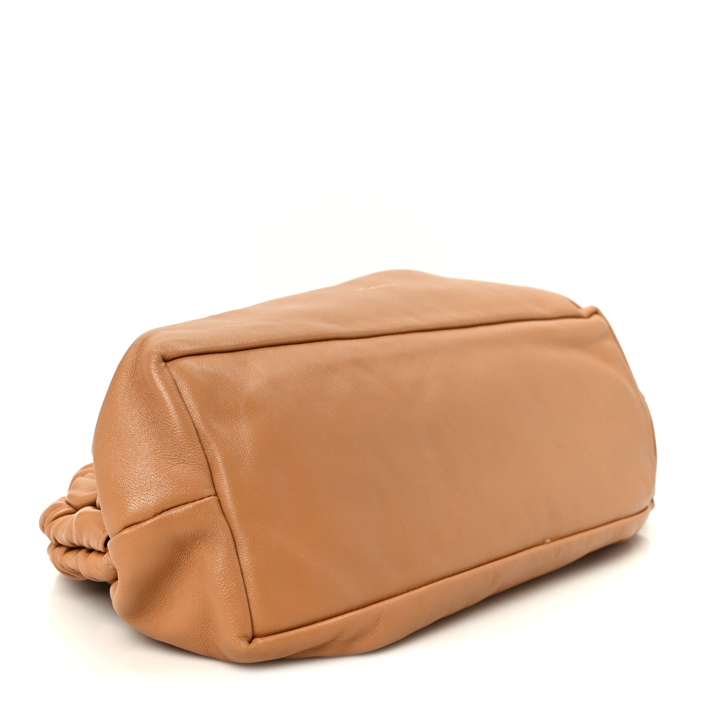 Lambskin Cloud Clutch Caramel