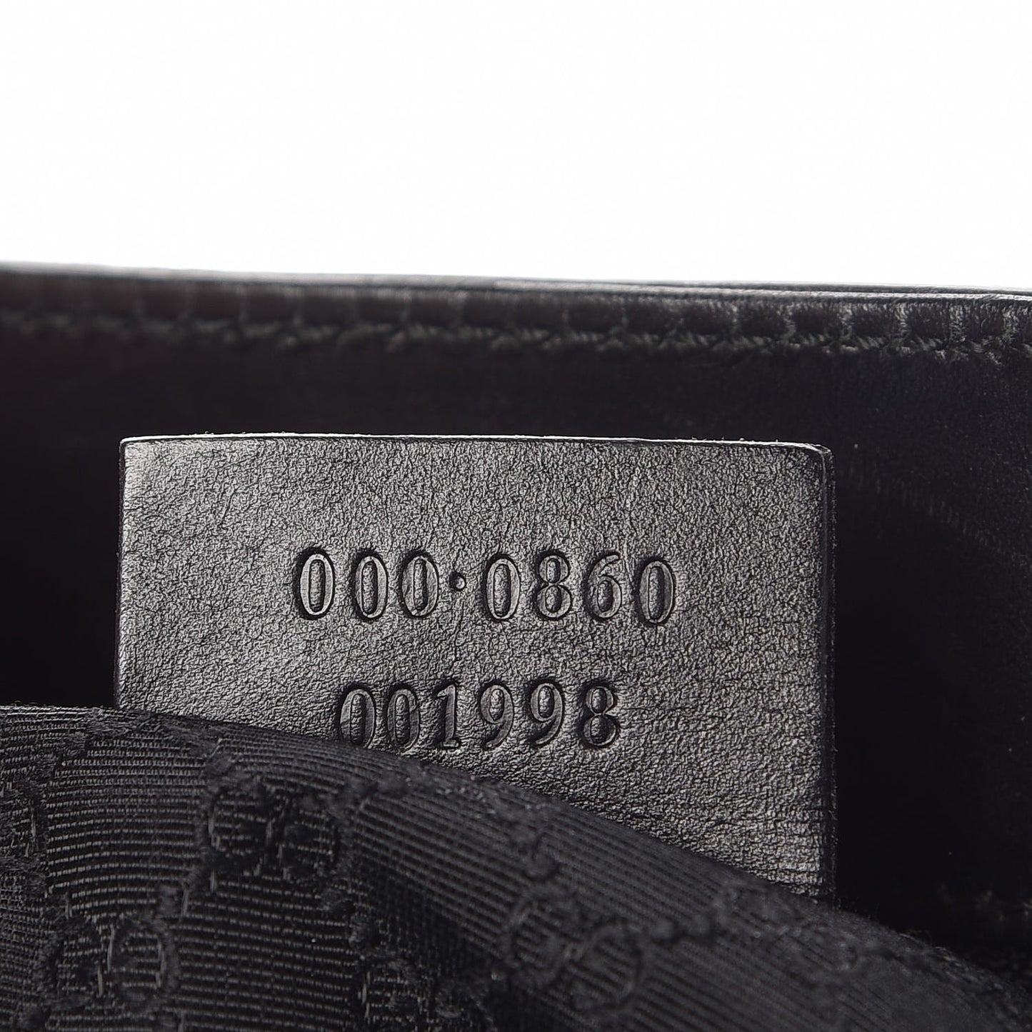 Calfskin Web Tote Black