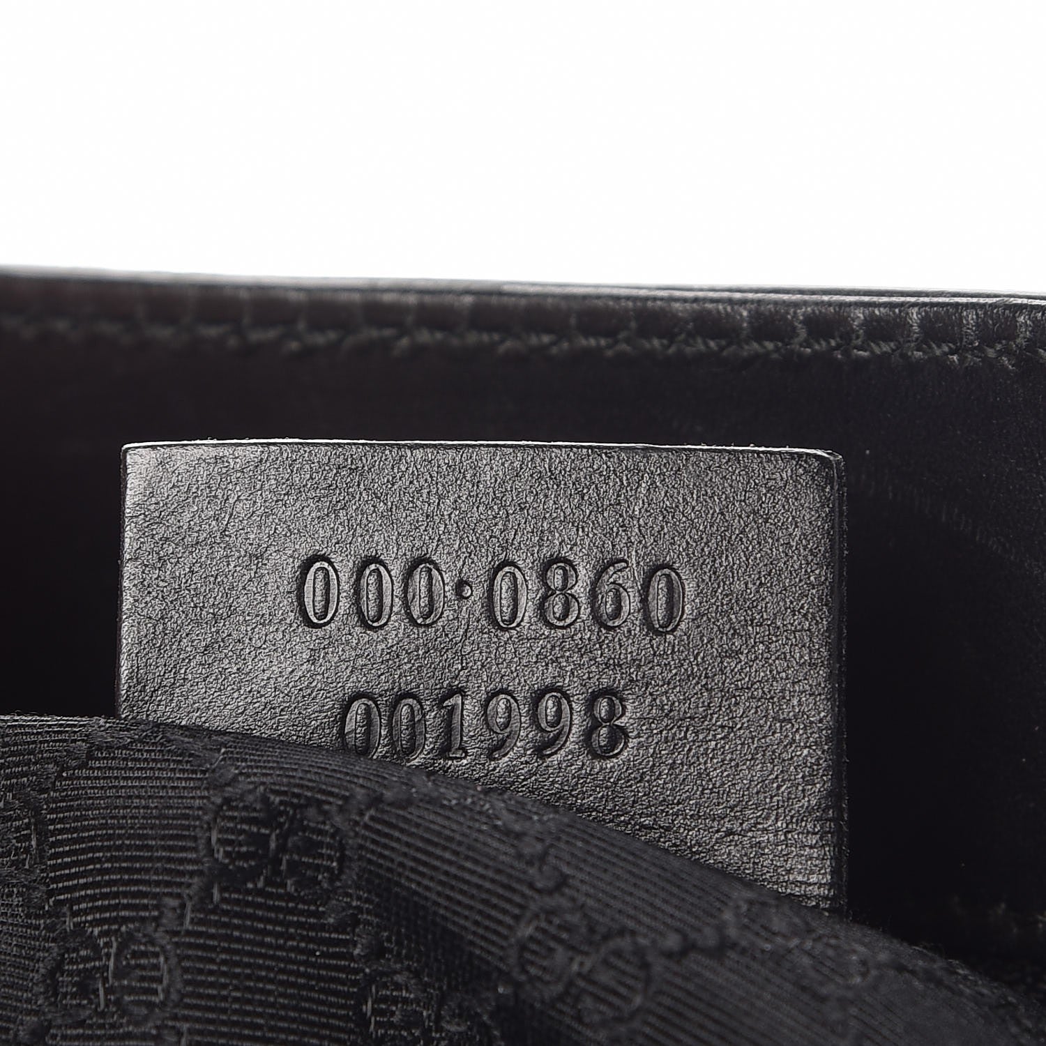 Gucci Calfskin Web Tote Black 8 of 15