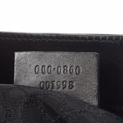 Gucci Calfskin Web Tote Black 8 of 15