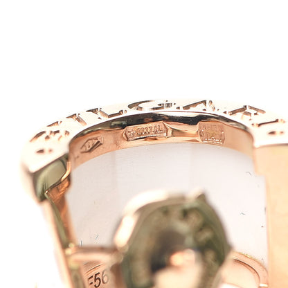 Bulgari 18K Rose Gold White Ceramic B.Zero1 Hoop Earrings 5 of 6