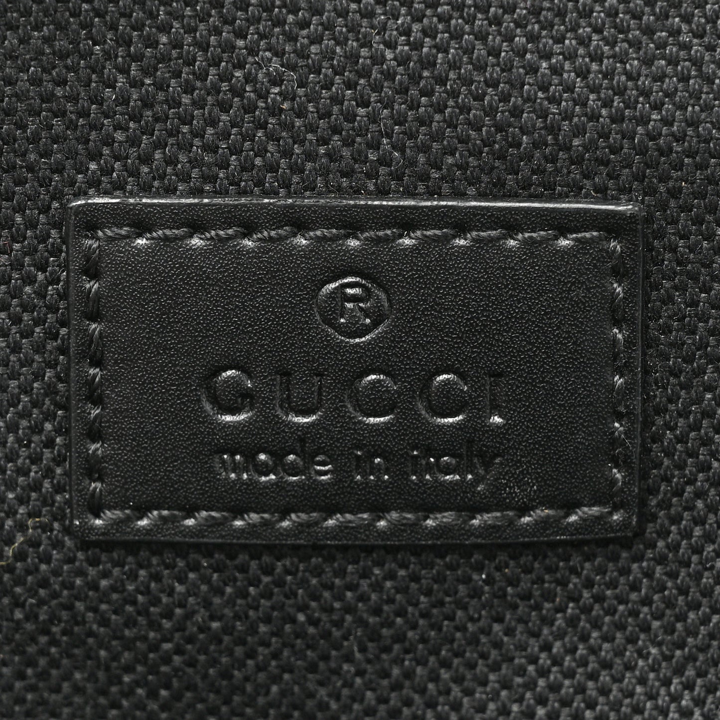 GG Supreme Monogram Web Belt Bag Black Grey