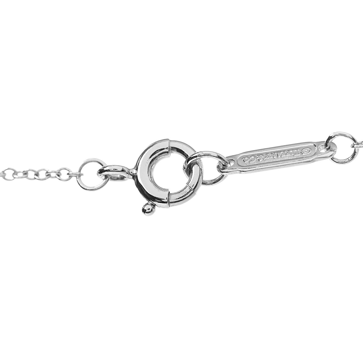 Tiffany Platinum Diamond Extra Large Cross Pendant Necklace 4 of 9