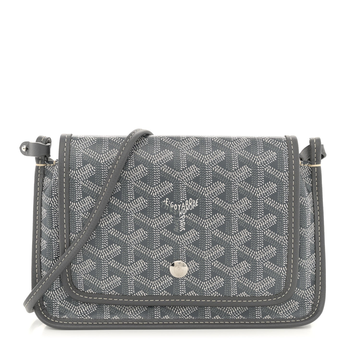 Goyardine Plumet Wallet Clutch Grey